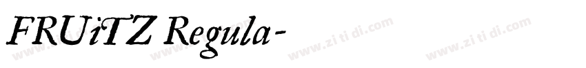 FRUiTZ Regula字体转换